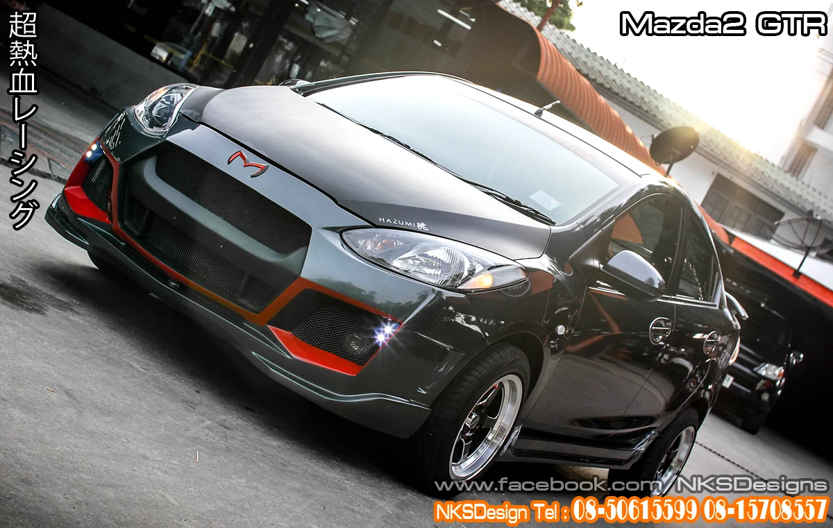 รูปชุดแต่ง ชุดแต่ง Mazda Mazda2 2009 2014 GTR 4 ประตู ภาพที่ 14