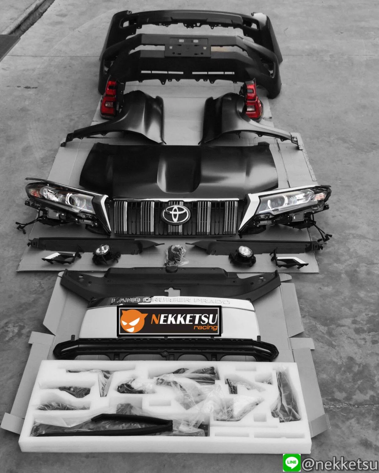 รูปชุดแต่ง ชุดแต่ง TOYOTA PRADO 2014 2017 เปลี่ยนเป็น 2018 ภาพที่ 3