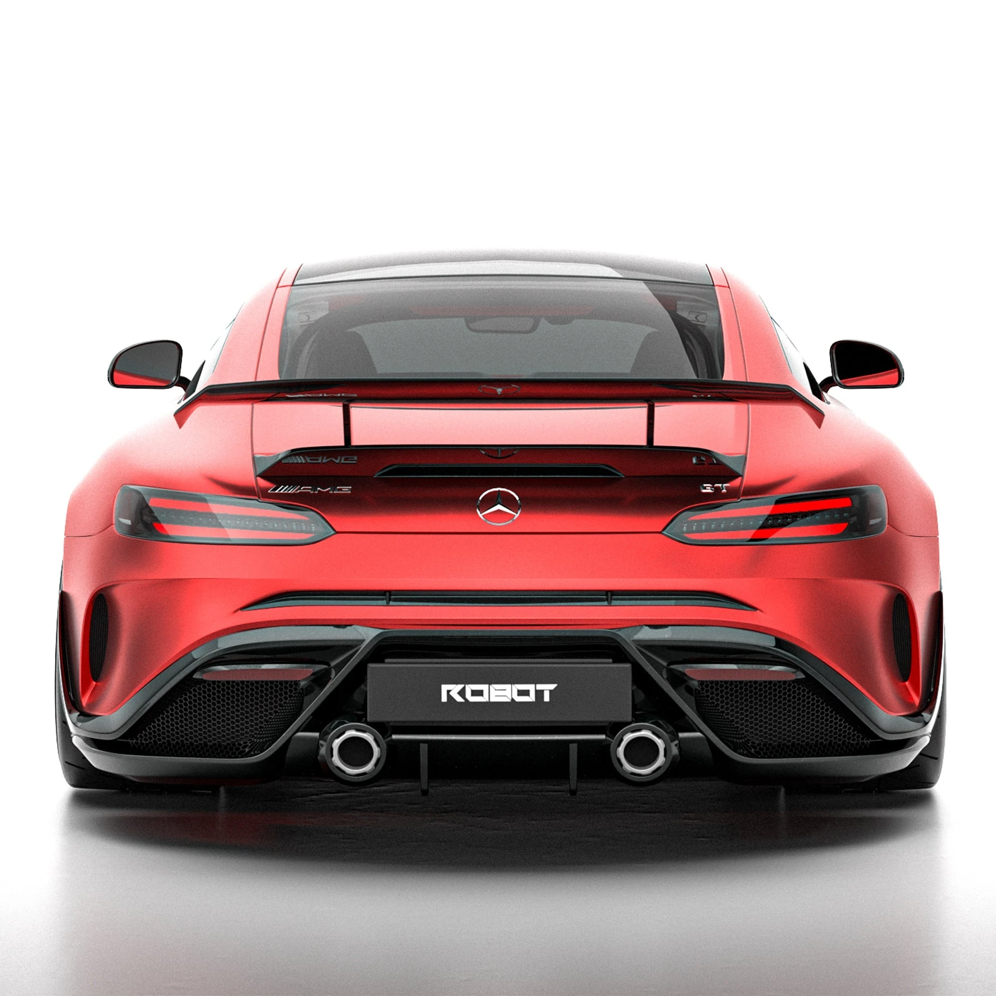 กันชนหลัง FRP พร้อมดิฟฟิวเซอร์ FRP Robot AMG GT C190 ภาพสินค้า 3