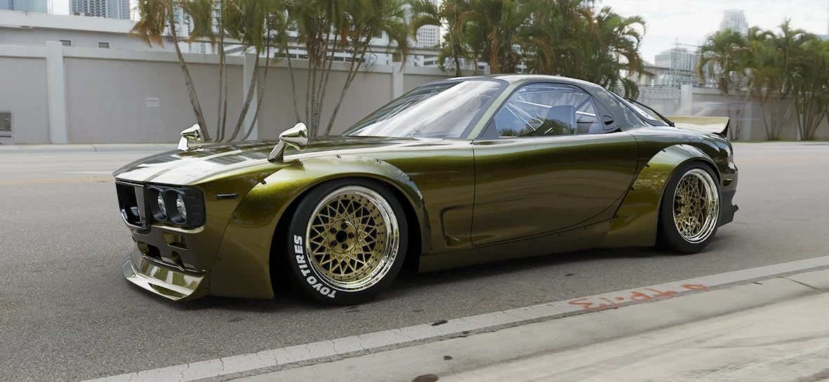 กันชนหน้า (ชิ้นแยก) - V1.0 MAZDA FD RX-7 FD3S BOSS Pandem ภาพสินค้าที่เลือก
