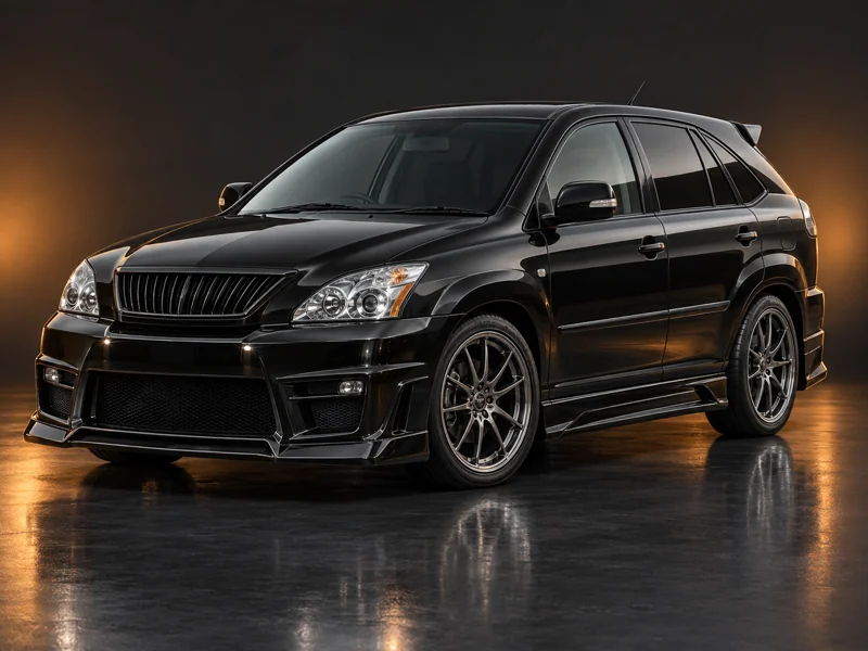 ภาพจำลองชุดแต่ง ชุดแต่ง Toyota Harrier 2004 2013 Gialla มุมด้านหน้า สำหรับการนำเสนอ