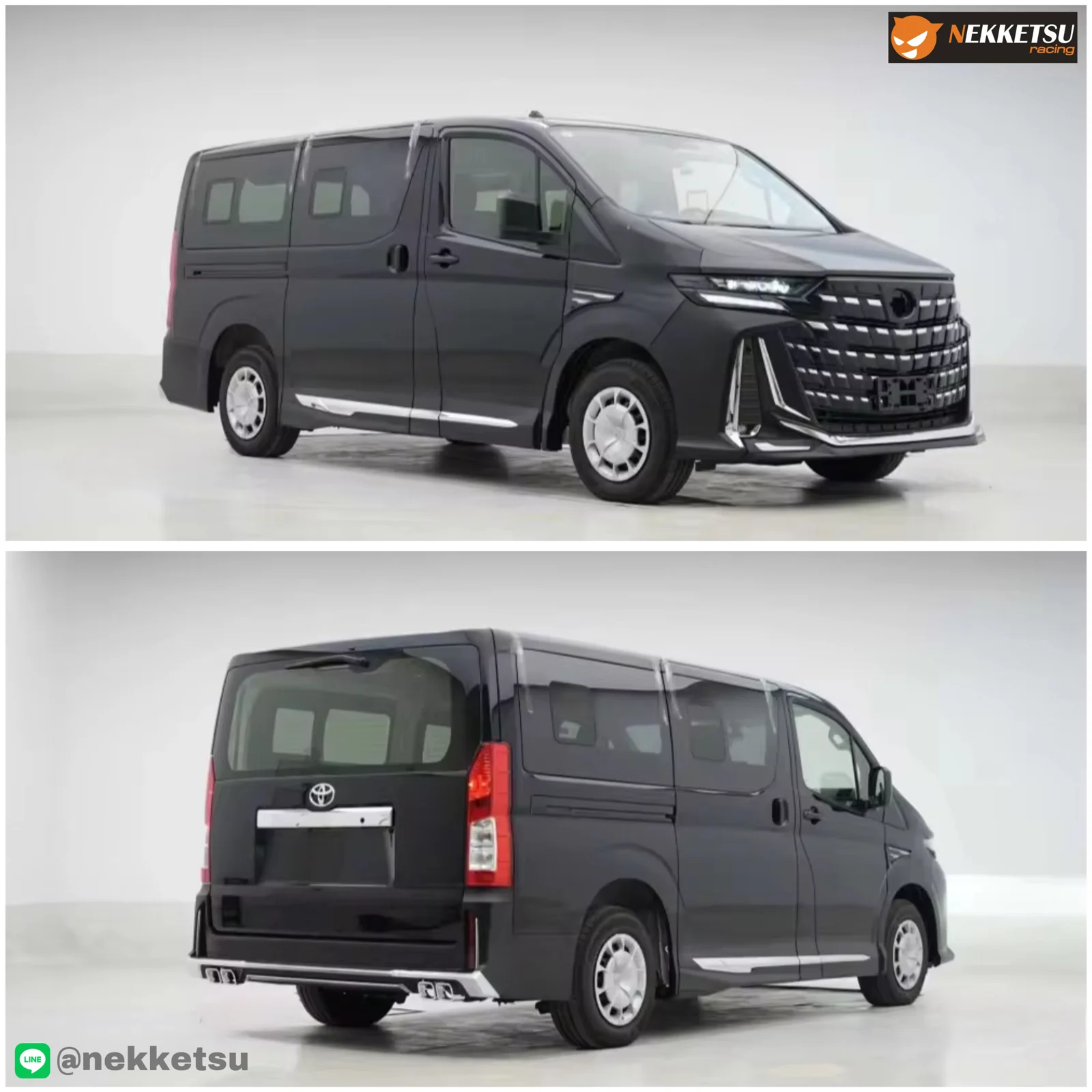 ชุดแต่ง TOYOTA Commuter รถตู้ 2019 2025 หน้าAlphard 40