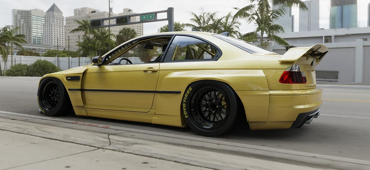 โป่งซุ้มล้อหลัง - 80mm (ชิ้นแยก) - V2.0 BMW E46 M3 Pandem ภาพสินค้าที่เลือก