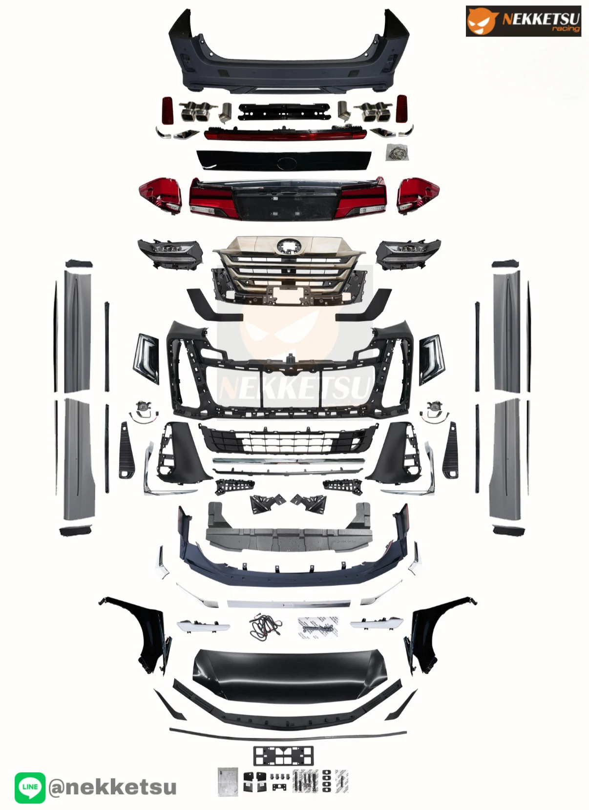 ชุดแต่ง Toyota Alphard AH20 2009 2014 แปลงหน้า Vellfire 40