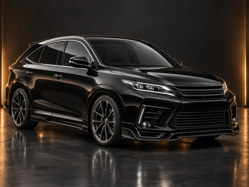 ภาพจำลองชุดแต่ง ชุดแต่ง Toyota Harrier 2015 WALD มุมด้านหน้า สำหรับการนำเสนอ