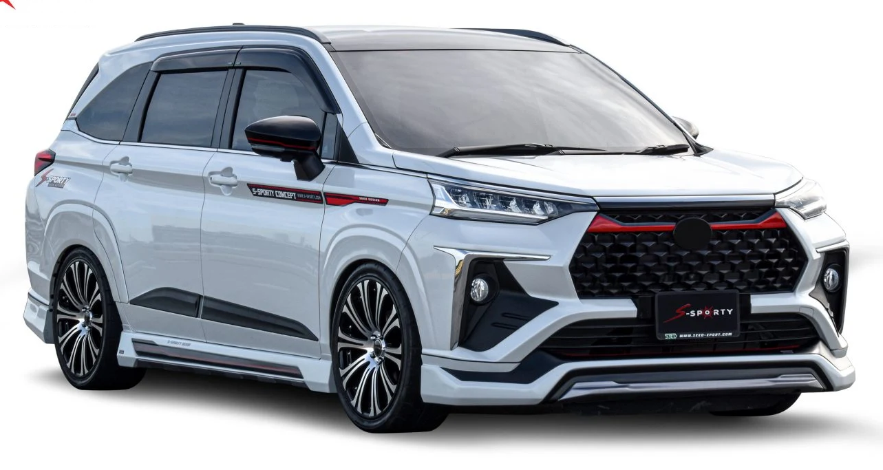 ชุดแต่ง VELOZ SMART 2022 V-VITS ภาพรถเต็มคันมุมหน้าจากต้นทาง S-Sporty