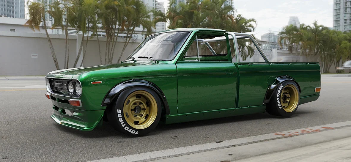 ชุดแต่งไวด์บอดี้ - V1.0 DATSUN 521 Pickup Ute Pandem ภาพสินค้าที่เลือก