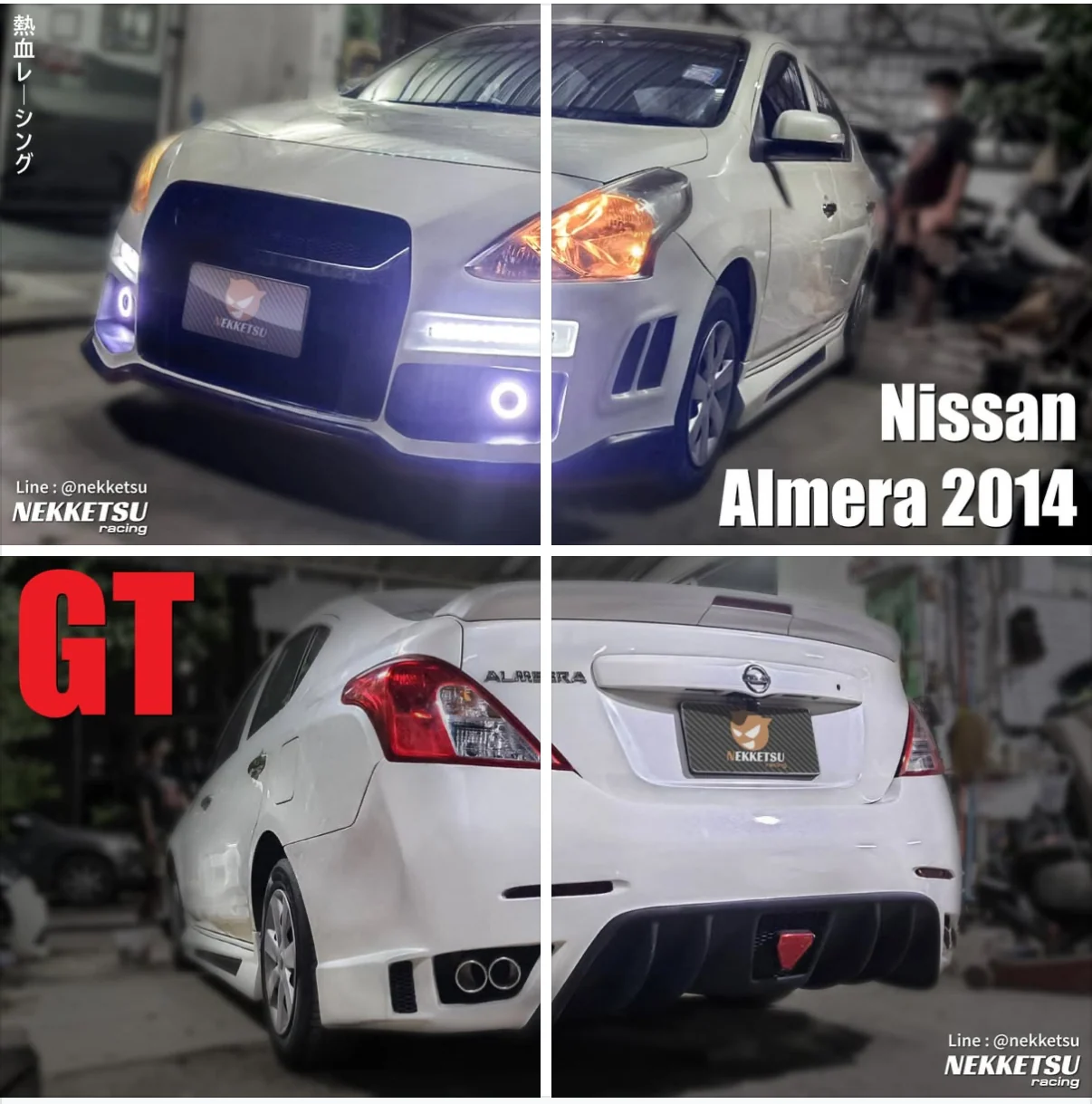รูปชุดแต่ง ชุดแต่ง Nissan Almera 2008 2018 GTR ภาพที่ 5
