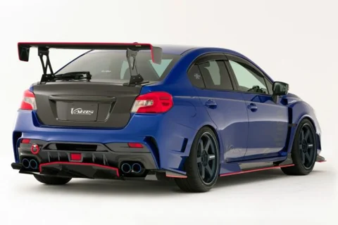 กันชนหลัง VAB WRX STI&S4 WIDE BODY KIT VARIS VASU-209 ภาพรถติดตั้งชิ้นส่วนจริงจากแหล่งผู้จำหน่าย