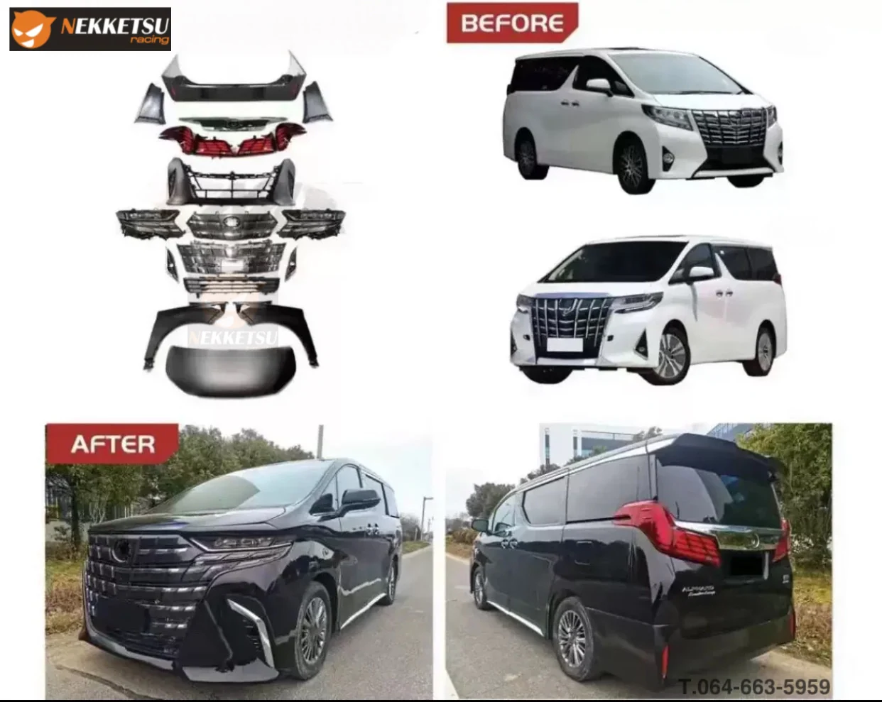 รูปชุดแต่ง ชุดแต่ง Toyota Alphard AH30 2015 2018 เปลี่ยนหน้า 2024 ภาพที่ 3