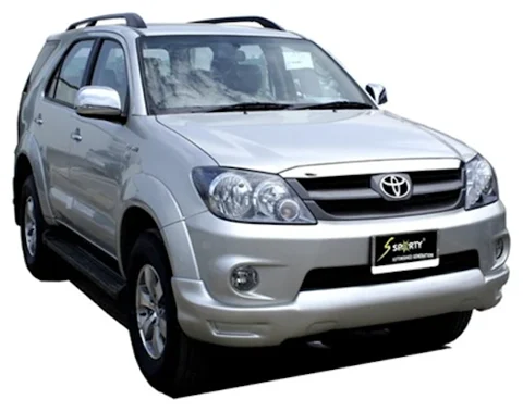 ชุดแต่ง FORTUNER 2008 SMART ภาพรถเต็มคันมุมหน้าจากต้นทาง S-Sporty
