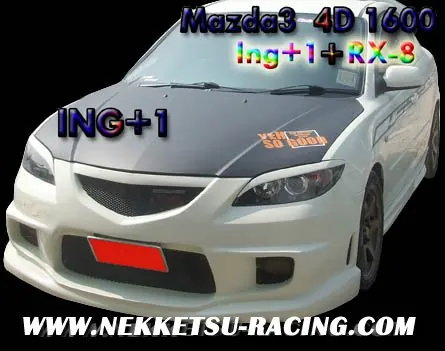 ชุดแต่งรอบคัน Mazda3 ทรง ing+1 (4ประตู)