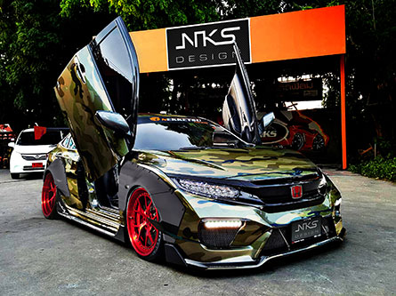 ชุดแต่งรถ Civic FC ทรง Type X Wide Body – ภาพที่ 5
