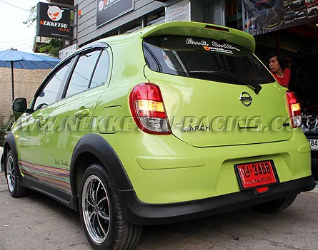 ชุดแต่งรถรอบคัน NISSAN MARCH ทรง Mini Cooper ลิ้นต่อ – ภาพที่ 10