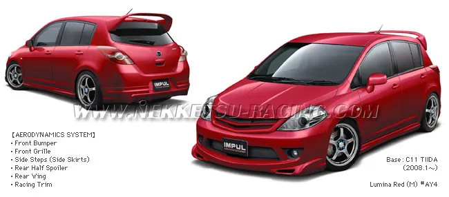 ชุดแต่ง Tiida 10-11 Minor Change รุ่น 5 ประตู Impul ชุดเต็ม – ภาพที่ 5