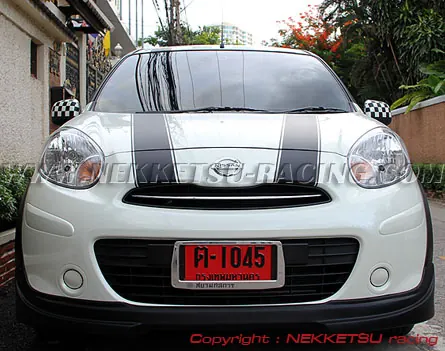 ชุดแต่งรถรอบคัน NISSAN MARCH ทรง Mini Cooper ลิ้นต่อ – ภาพที่ 2