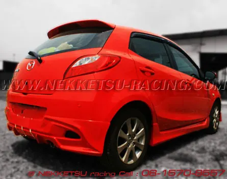 ชุดแต่งรอบคัน Mazda2 ร่น 5 ประตู ทรง Firewall ABS – ภาพที่ 19