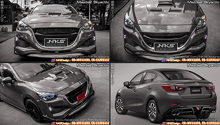 ชุดแต่ง Mazda2 Skyactive 2015 ทรง GT (4 ประตู) – ภาพที่ 2