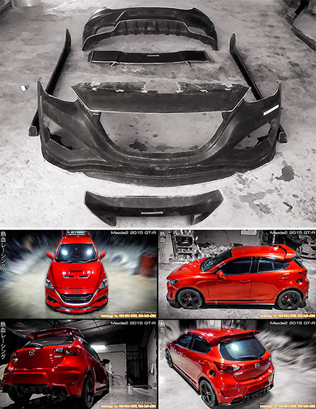ชุดแต่ง Mazda2 Skyactive 2015 ทรง GT (5 ประตู) – ภาพที่ 3