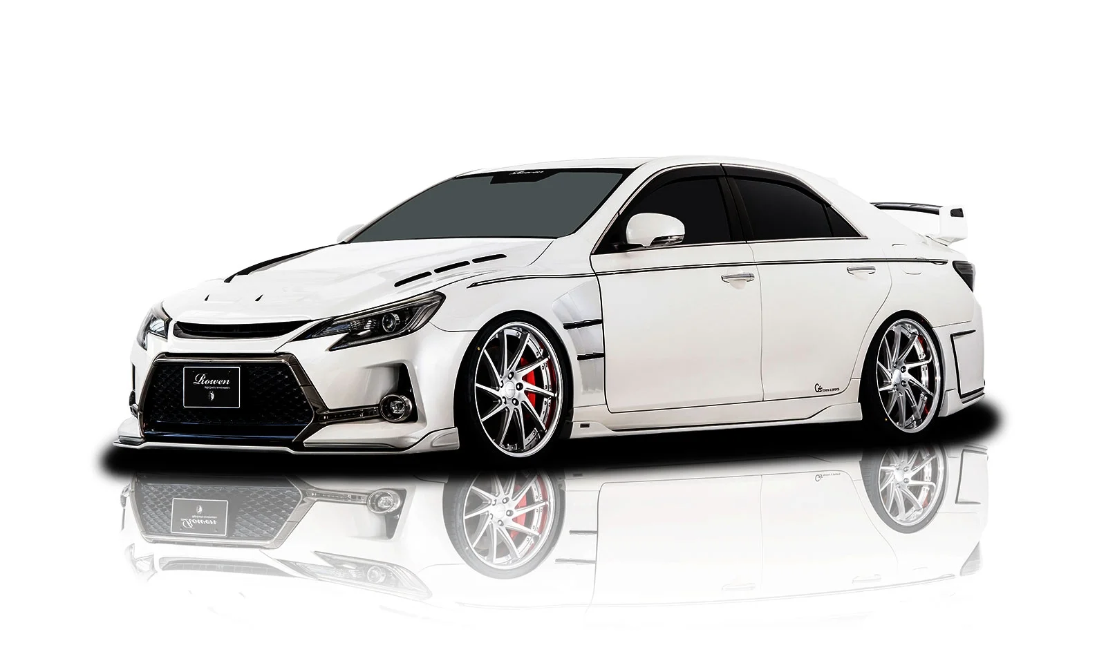 ชุดแต่ง TOYOTA 130 MARK X GR SPORT G's GRX130/133 2017.09~2019.12 2017.09~GR SPORT GRX130/133 2012.08~2016.11 Rowen Japan
