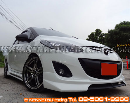 ชุดแต่งรอบคัน Mazda2 08-12 รุ่น 4 ประตู ทรง ABS Audi – ภาพที่ 5