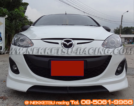 ชุดแต่งรอบคัน Mazda2 08-12 รุ่น 4 ประตู ทรง ABS Audi – ภาพที่ 4