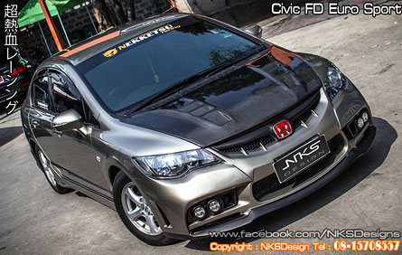ชุดแต่งรอบคัน Civic FD 06-11 ทรง Euro Sport ใหม่!! – ภาพที่ 4