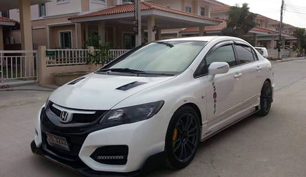 กันชนหน้า Civic FD ทรง TypeR 2015 (ABS) – ภาพที่ 4
