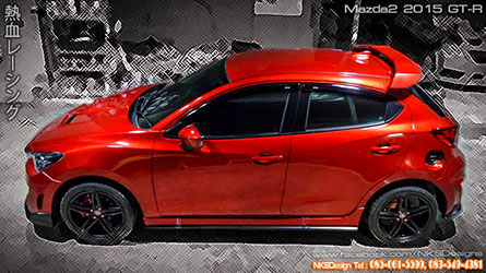 ชุดแต่ง Mazda2 Skyactive 2015 ทรง GT (5 ประตู) – ภาพที่ 12