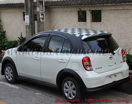 ชุดแต่งรถรอบคัน NISSAN MARCH ทรง Mini Cooper ลิ้นต่อ – ภาพที่ 5