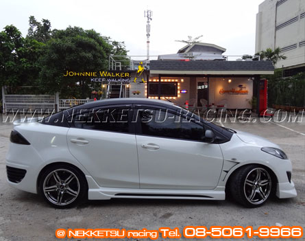 ชุดแต่งรอบคัน Mazda2 08-12 รุ่น 4 ประตู ทรง ABS Audi – ภาพที่ 7