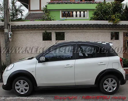 ชุดแต่งรถรอบคัน NISSAN MARCH ทรง Mini Cooper ลิ้นต่อ – ภาพที่ 4