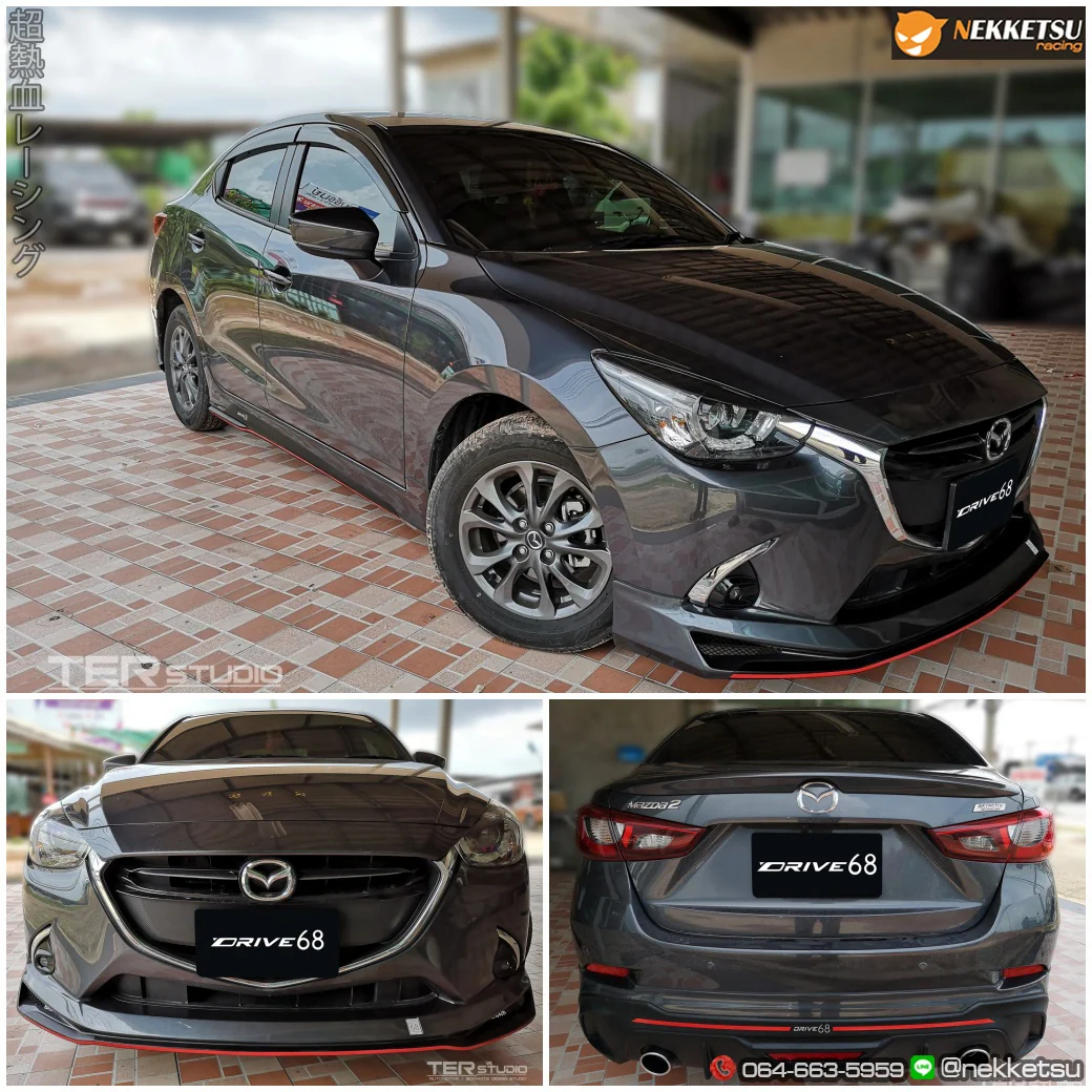 ชุดแต่ง Mazda2 Skyactiv 4 ประตู ทรง Drive 68 – ภาพที่ 7