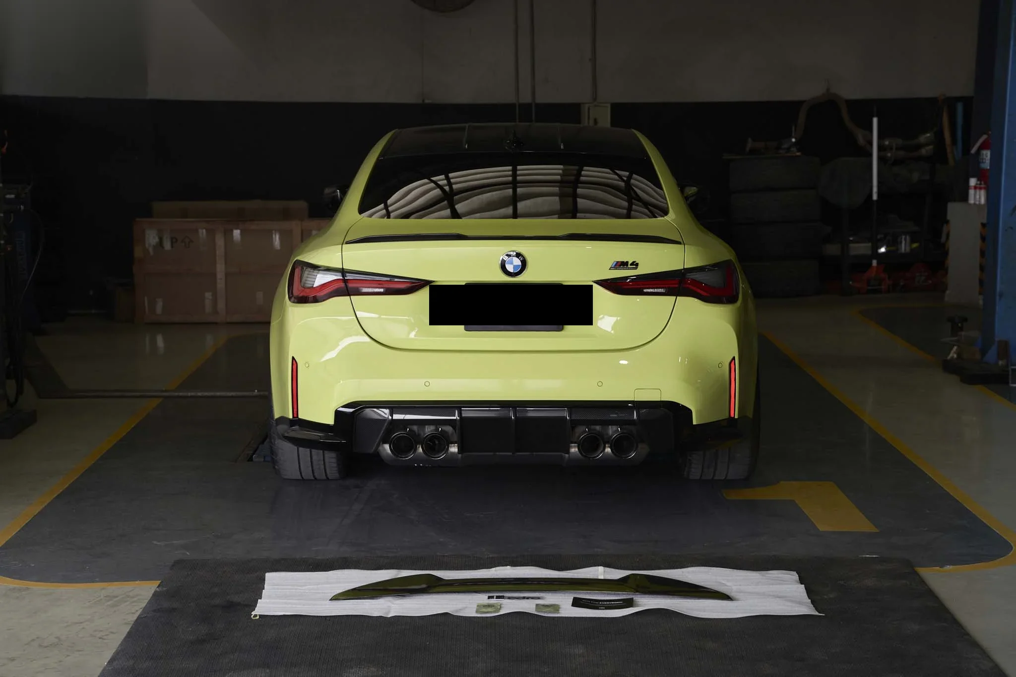 ชุดแต่ง BMW M4 (F82) BMW M4 G82 x ADRO Rear คาร์บอน Trunk สปอยเลอร์ Prodrive Shop