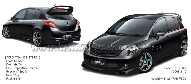 ชุดแต่ง Tiida 10-11 Minor Change รุ่น 5 ประตู Impul ชุดเต็ม – ภาพที่ 7