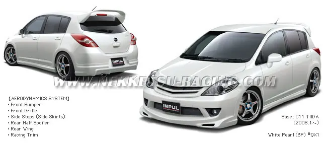ชุดแต่ง Tiida 10-11 Minor Change รุ่น 5 ประตู Impul ชุดเต็ม – ภาพที่ 3