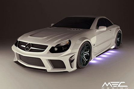 ชุดแต่ง Benz SL R230 ทรง MEC Design Widebody – ภาพที่ 10