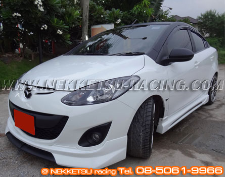 ชุดแต่งรอบคัน Mazda2 08-12 รุ่น 4 ประตู ทรง ABS Audi – ภาพที่ 6