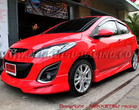 ชุดแต่งรอบคัน Mazda2 รุ่น 5 ประตู ทรง Shark Speed – ภาพที่ 3