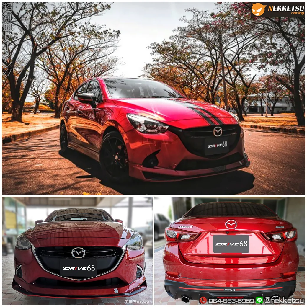 ชุดแต่ง Mazda2 Skyactiv 4 ประตู ทรง Drive 68 – ภาพที่ 9