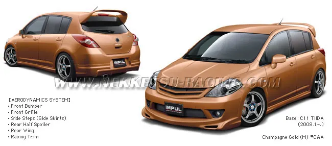 ชุดแต่ง Tiida 10-11 Minor Change รุ่น 5 ประตู Impul ชุดเต็ม – ภาพที่ 6
