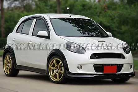 ชุดแต่งรถรอบคัน NISSAN MARCH ทรง Mini Cooper กันชนเต็ม – ภาพที่ 2